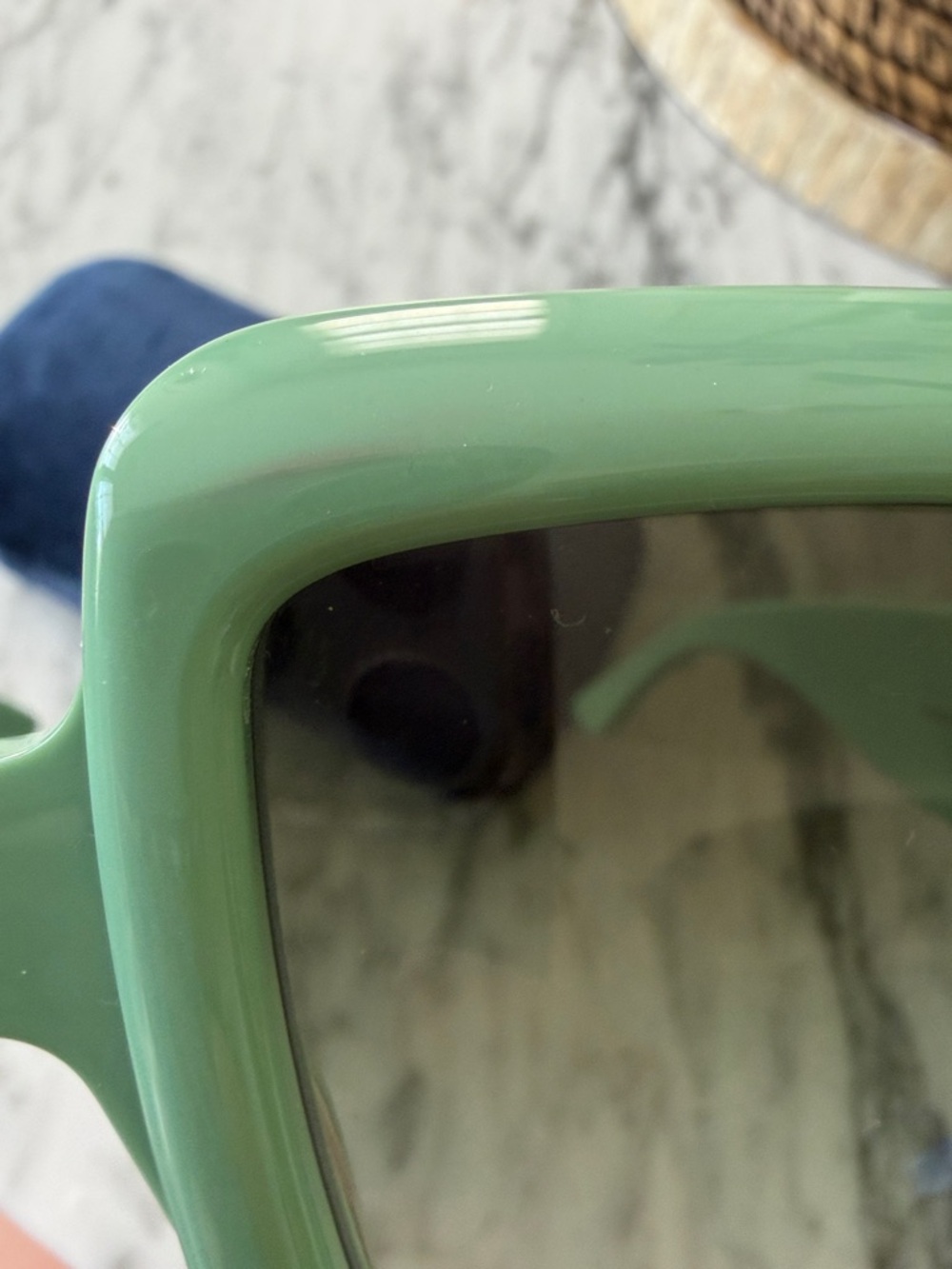 Gucci Mint Green Square Statement Sunglasses - Picture 7 of 8